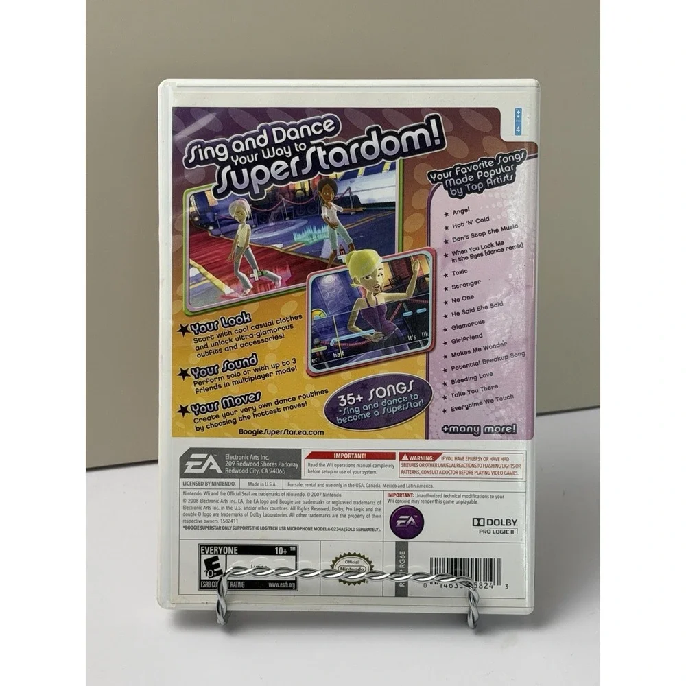 Boogie Superstar (Nintendo Wii, 2008) Complete With Manual